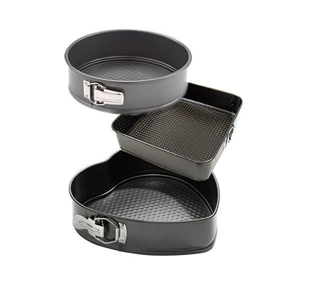 3 Piece Non Stick Removable Bottom Shape Cake Mould