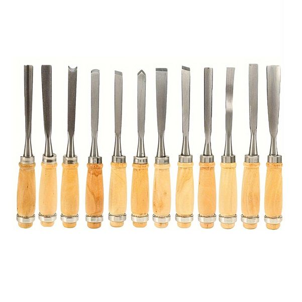 12pcs Wood Carving Chisels Set Woodworking Tools