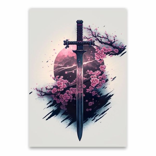 Japanese Sword Poster - A1