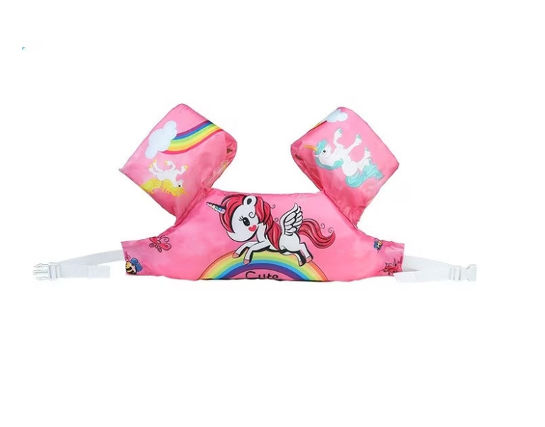 Baby Cartoon Puffed-Sleeve Foam Buoyancy Vest
