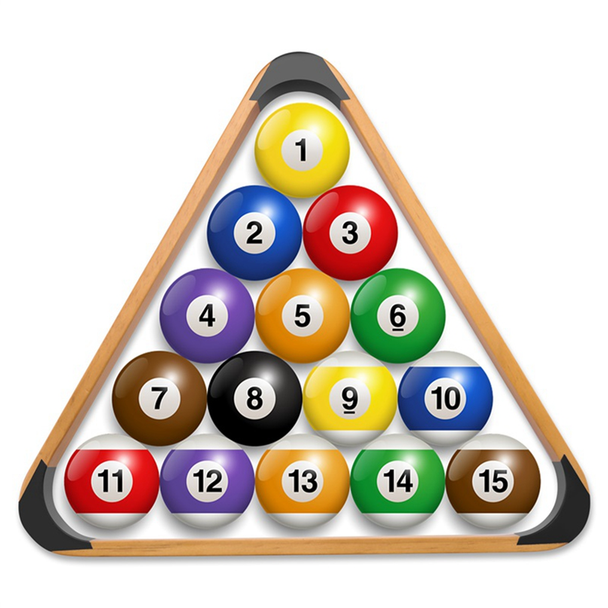 Wooden Billiard Ball Rack Solid Triangle Rack Pool Ball Racks | Shop ...