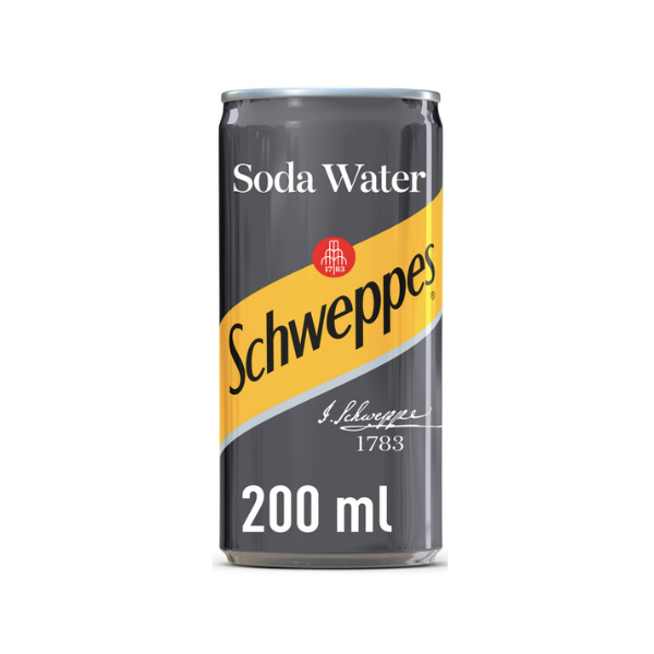 Schweppes - Soda Water 200ml - Set of 48