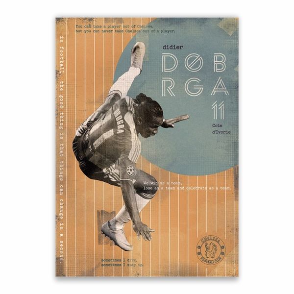 Didier Drogba Chelsea Poster - A1
