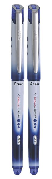 Pilot BLN-VBG V Ball Grip Fine 0.5 Liquid Ink Pen Pack of 2 - Blue