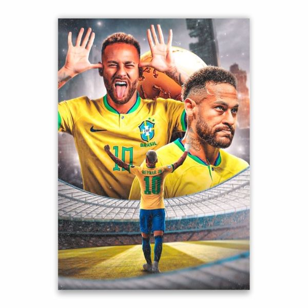 Neymar Brazil Collage Poster - A1