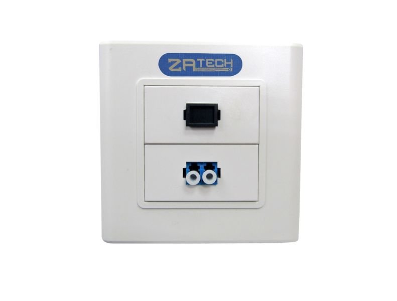 ZATECH Double wall Plug with LC &amp; SC Fiber Adapter