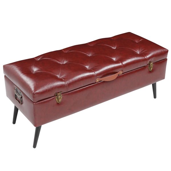Karter Button Tufted Storage Bench