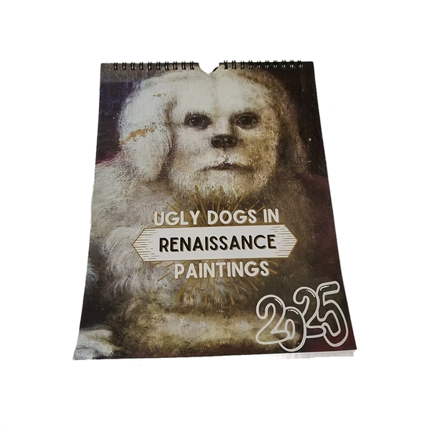 2025 Wall Calendar Art - Special Thick Sturdy Ugly Dog Wall Calendar