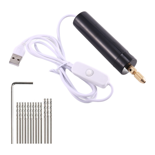 0 7-1 2Mm Micro-Electric Hand Drill Set For Resin Electric Mini Drill