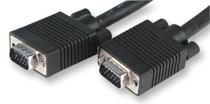 Pro Signal (JR9755-30M BLACK) D Subminiature H/D Plug, VGA, 15 Way