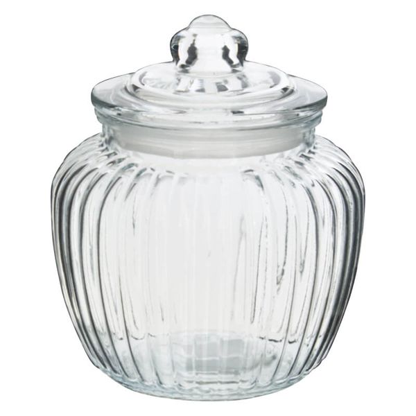 Glass Cookie Jar 17x14cm 1400ml