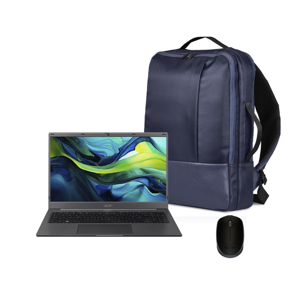 Acer As Lt 15 Intel N4500 + Pantera Laptop Bag + Logitech Mouse Bundle