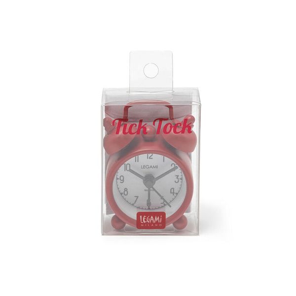 Legami - Mini Tick Tock Alarm Clock Red