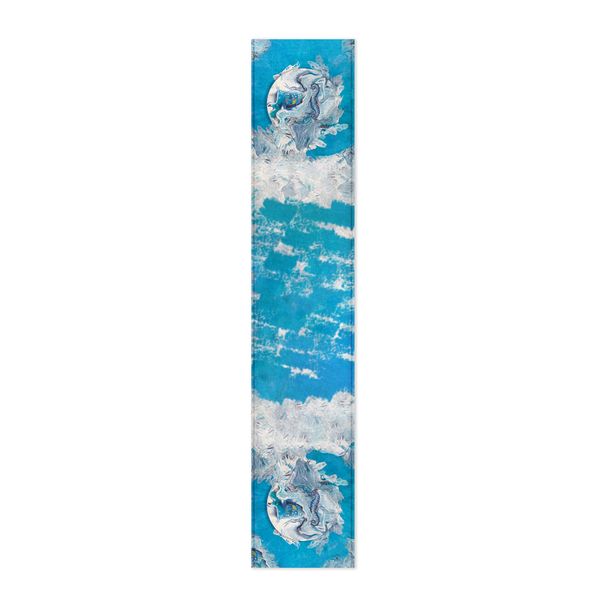 Crashing Waves Sea Horse By Cherylin Louw Table Runner