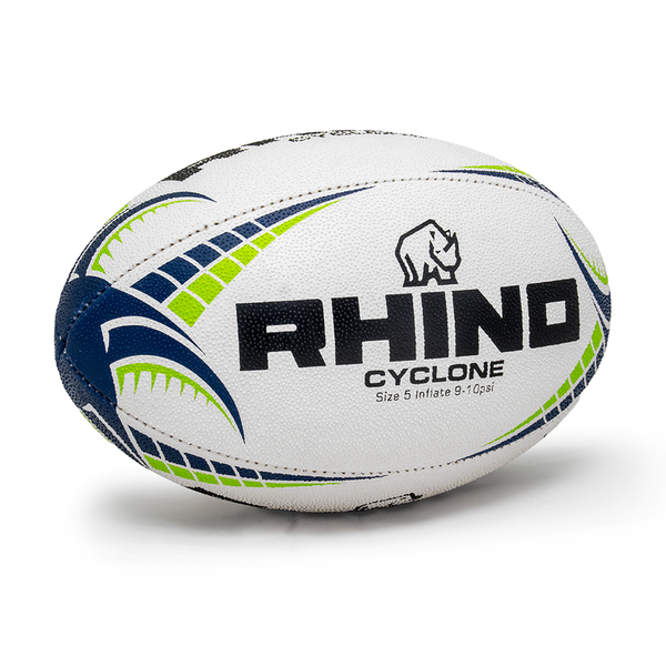 Rhino Cyclone Rugby Ball - White