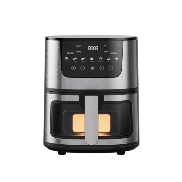 Visible Cooking Air Fryer,7L Airfryer,Household Cooking Machine - Silver