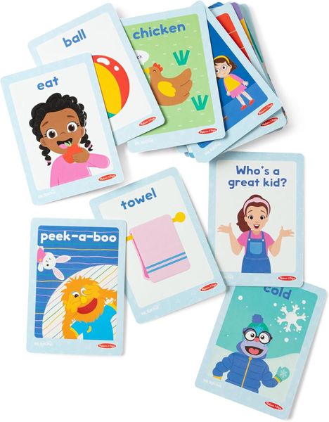 Melissa &amp; Doug Ms. Rachel Official First Words Sensory Cards
