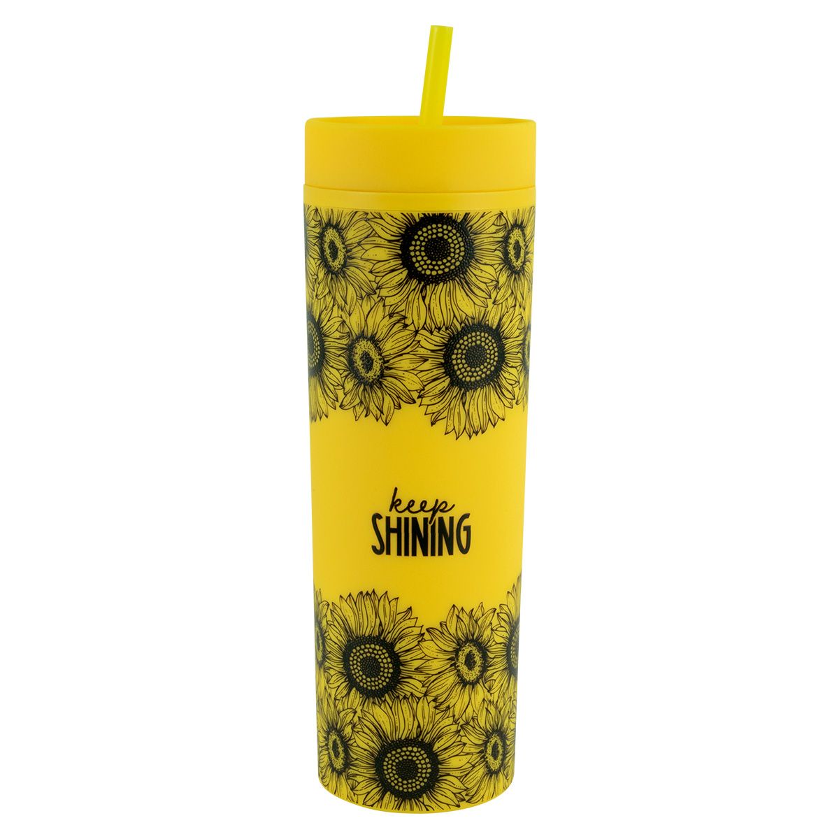 Plastic Tumbler With Straw - Keep Shinning, Yellow Sunflowers | Shop Today. Get it Tomorrow ...