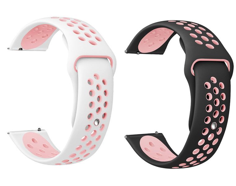 2-Pack Silicone Bands Compatible With Galaxy Watch Active 2/3/4, 40-44mm, Small