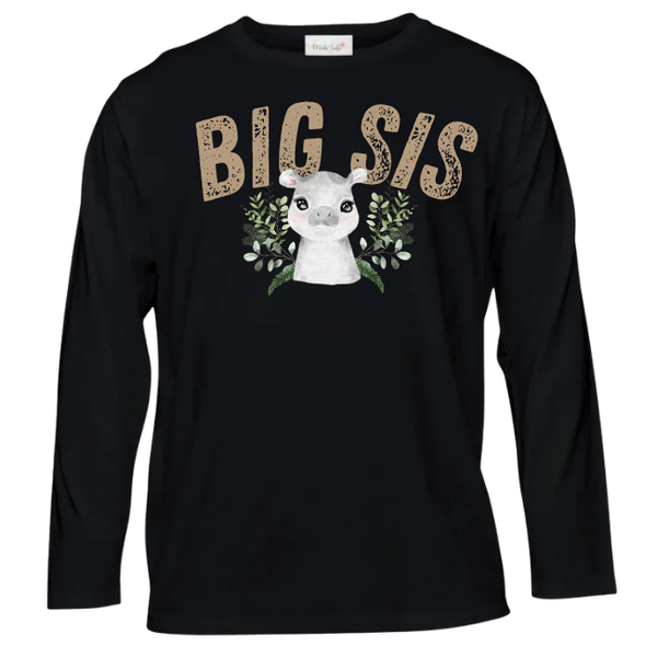 Baby - Sister Long Sleeve Tshirt -Eng-Wild One Neutral