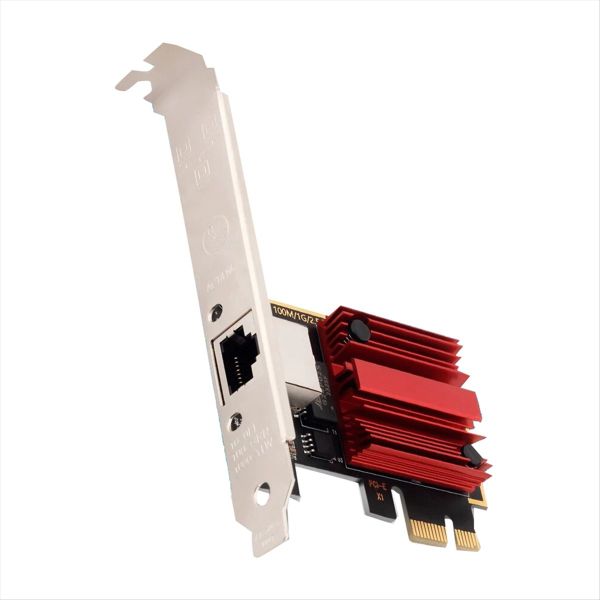 2.5G Pcie To Rj45 Network Card Rtl8125B Chip 100/1000Mbps for Win7/8