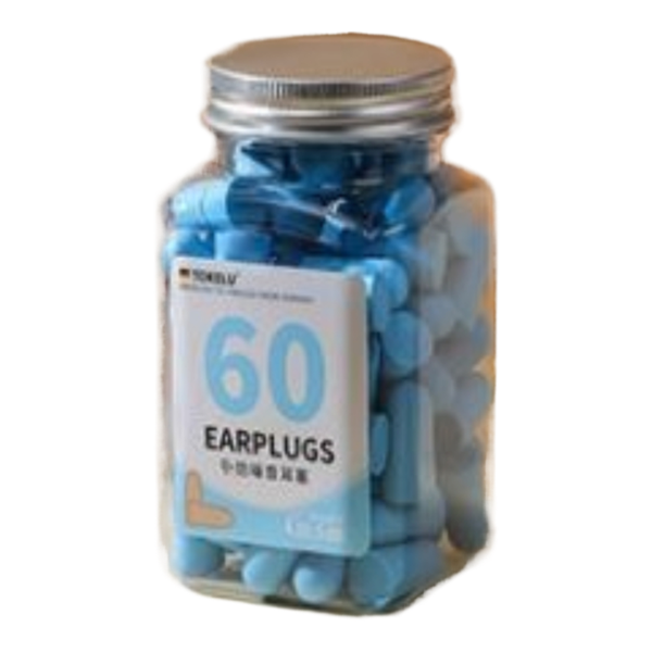 60-piece Soft Ear Sleeping Ear Plugs Noise Cancelling - Sleep Slow Rebound