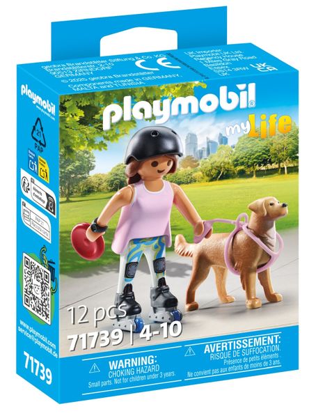 Playmobil My Life - Skater with Retriever Playset - 12 Piece