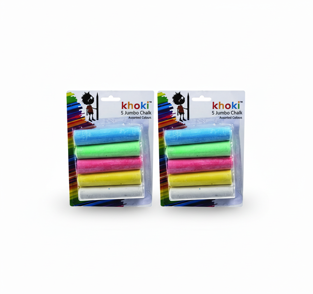 Khoki Chalk Marbling Paint Set - 5 Piece for Paper and Canvas Art - 2 Pack