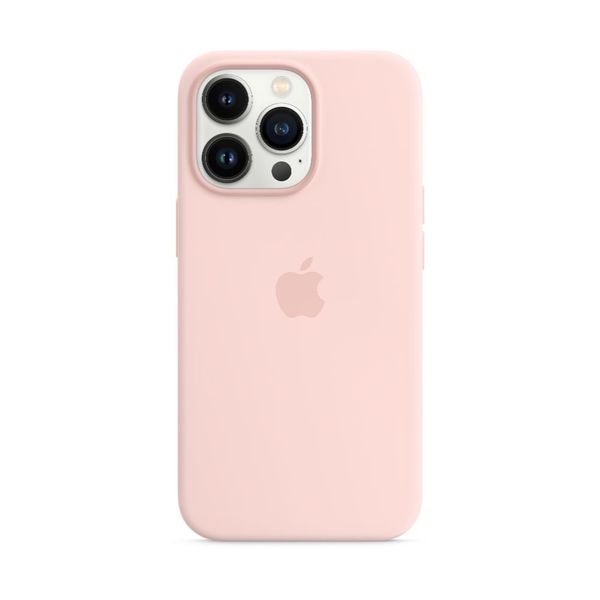 Solid Pink Silicone Phone Cover for iPhone 13 Pro Max