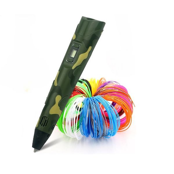 10 Filaments with Military Colour 3D Pen
