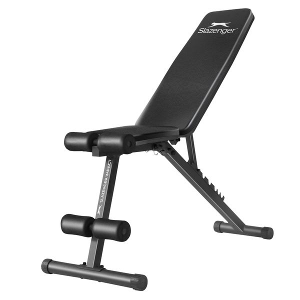 Slazenger Dumbell Barbell Adjustable Situp Weight Bench