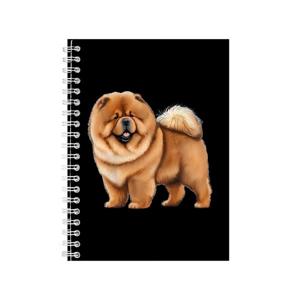 Chow Chow A5 Notebook Spiral Lined Trendy Notepad Dog Idea 333