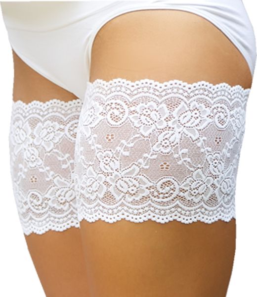 Bandelettes Onyx White - Anti-Chafing Thigh Bands