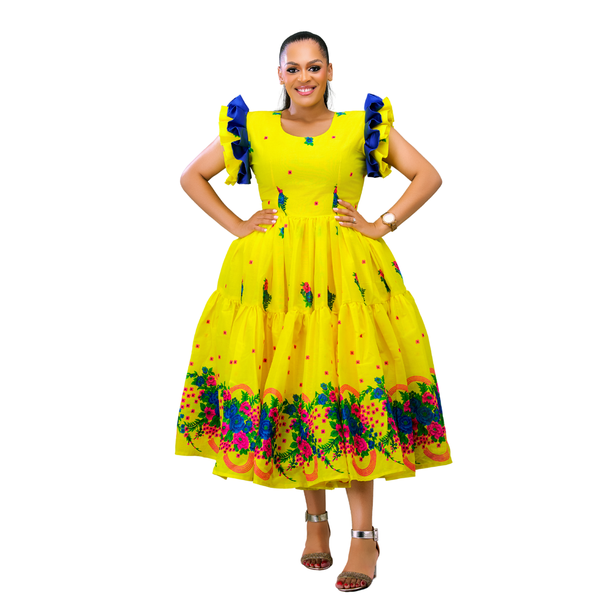 Xilombe Tsonga Traditional Dress - 100% Cotton