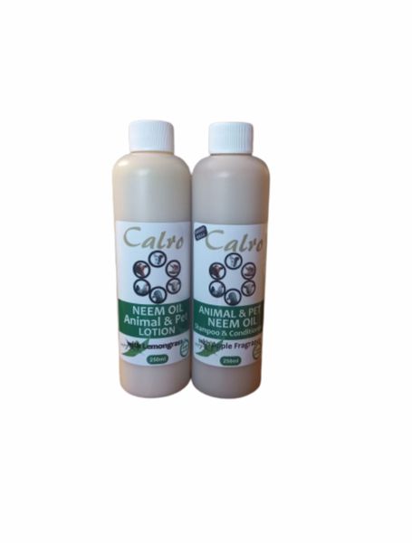 CALRO Animal &amp; Pet NEEM Oil Combo 250ml/Shampoo &amp; Conditioner and Lotion