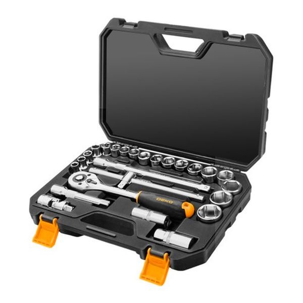 25 Piece Sockets Set Hand Tools DEKO Tools