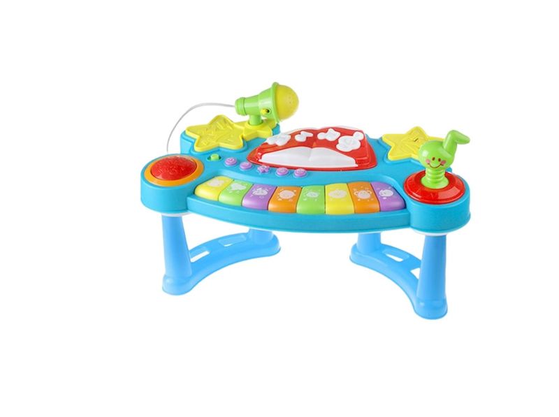 Kids Musical Activity Table with Piano &amp; Microphone