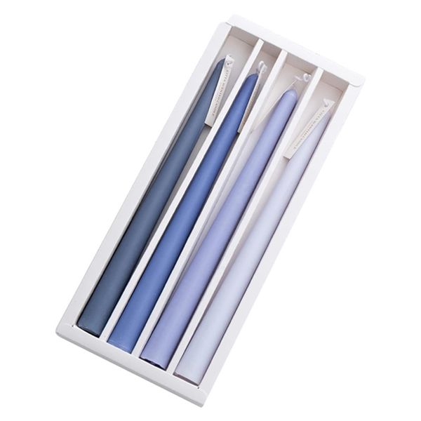 4-Piece Nordic Morandi Long-Stem Scented Candle Set - Blue