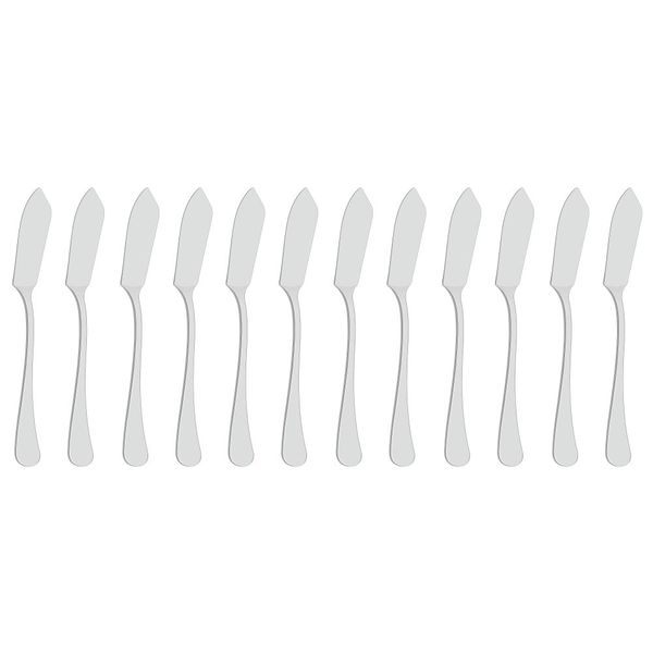 Tramontina 12 Piece Fish Knife Zurique Range Stainless Steel Dishwasher Safe