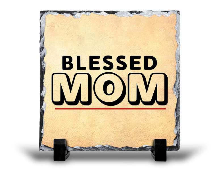 Blessed Mom Mother's Day Gift Rock Slate