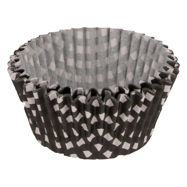 Regent Cake Cups Black And White Check 50 Pcs, (50X32.5Mm)