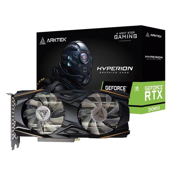 Arktek Nvidia RTX3060 12GB GDDR6 192-bit 3x Display Port, 1x HDMI Graphics