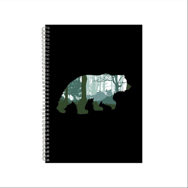 Bear Hunting Notebook Wilderness Gift Idea Writing Book A4 Notepad Pad 23