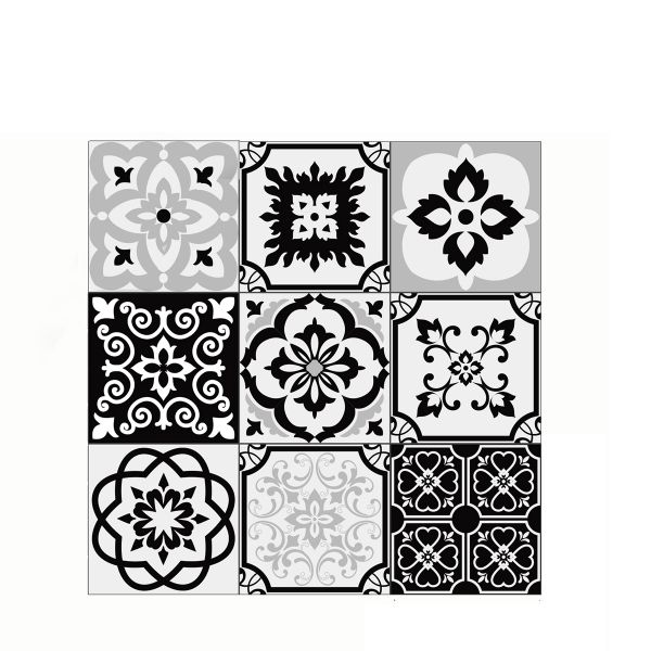 Waterproof &amp; Wear-Resistant Self-Adhesive PVC Floor Tiles - 27Pcs 20x20cm