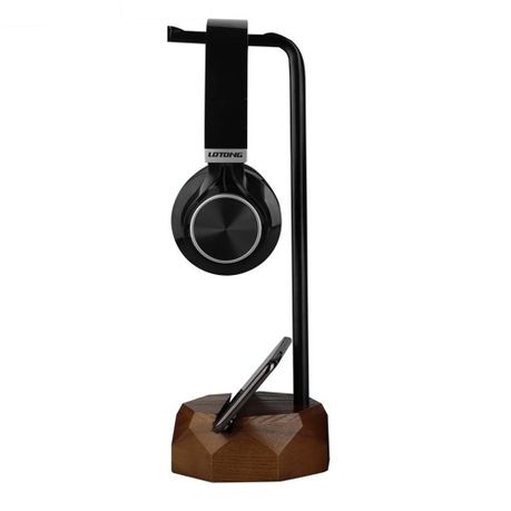 Wooden & Steel Headphone Stand