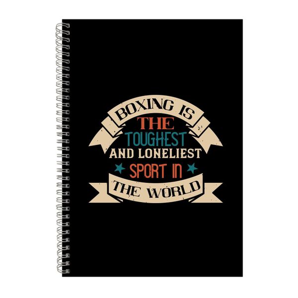 The Toughest And Loneliest Sport Notebook Boxer Gift Idea A4 Notepad 156