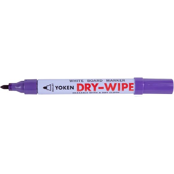 Purple Yoken Whiteboard Marker Fine Bullet Point x4