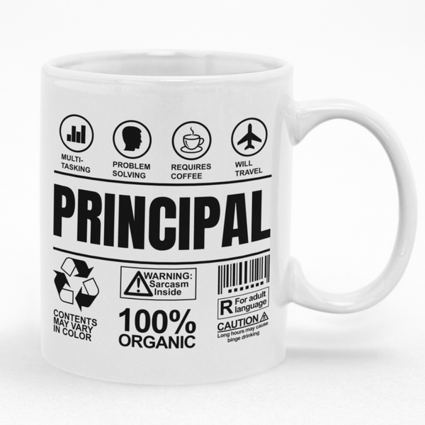 School Principal Mug - Gift Idea for Birthday or Christmas