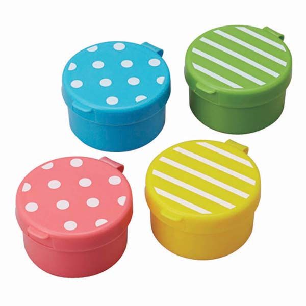 4 Piece Food Grade Sauce Containers for Lunch Box
