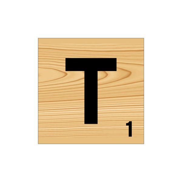 Scrabble Wall Art - T